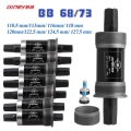 Gineyea Bicycle Bottom Bracket Bb73 Square Taper Spindle C 116 118 120 122.5 127.5 Mm Crankshaft Taper Hole Mtb Bicycle Parts -
