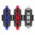 5 LED Rechargeable USB Bike TailLight Bicycle Safety Cycling Warning Rear Lamp Portable Flash Light Super Bright Bicycle Lights|