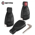 KEYYOU For Benz Replacements 2/3/4 Buttons Smart Key Case Shell Fob Cover For Mercedes Benz B C E ML S CLK CL Vito 639 Smart Key