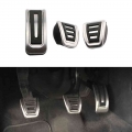 Stainless Steel Car Clutch Gas Brake Pedals Cover for Audi A1 A2 A3 S3 TT for Seat Arosa Ibiza Cordoba 6K Leon Toledo Fabia