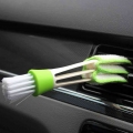 1pcs Long Durable 2 In 1 Double Slider Car Air conditioner Outlet Cleaning Tool Outlet Window Cleaning Multi purpose Brush|Spong
