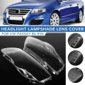 1 Pair Car Headlight Headlamp Waterproof Bright Clear Cover Lens Lamp Hoods For Volkswagen For VW Passat Magotan B6 R36|Lamp Hoo