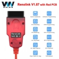 New Renolink V1.87 OBD2 for Renault ECU Programmer OBD 2 OBD2 Diagnostic Auto Tool Airbag Reset Key Coding ECM UCH Renolink 1.87
