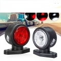2Pcs 12 24v LED Universal Car Truck Side Marker Light Lights Indicator Signal Lamp Red White For Camper Trailer Lorry RV|Truck