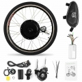 28x1.5'' Electric Bike Conversion Kit Front Wheel Hub Motor Kit 48V 1000W Powerful Ebike Controller PAS Sensor Brake Shi