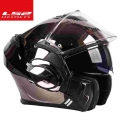 Ls2 Ff399 Flip Up Double Lens Helmet Ls2 Valiant Motorcycle Helmets Back Somersault Capacete Moto Casco Casque - Helmets - Offic