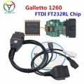 Best Quality Galletto 1260 ECU Chip Tuning Tool EOBD Flasher ECU Flasher Green PCB FTDI FT232RQ Read&Write EOBD 1260 Free Sh