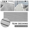 240x45x0.6cm Self-adhesive Eva Foam Boat Marine Flooring Faux Teak Decking Sheet Striped Yacht Mat Non-slip Rv Floor Mat - Marin