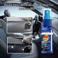 30/100ml Car Interior Plastic Parts Retreading Spray Instrument Panel Refurbishing Agent Auto Plastic Restoring Wax Light Clean|