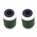 2Pcs Motorcycle Air Filter Cleaner Replacement Fuel Filter Reuseful Element For Yamaha Outboard Motor 150 300HP|Oil Filters| -