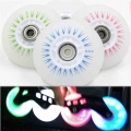 [60mm 62mm 64mm 68mm]LED skating wheel kids' sneaker roller skates shoes patines flash shine tyre magnetic core cell 4 pcs|S