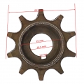 Front Sprocket Cog 415 Chain 10 Tooth Mini 49cc 50cc 80cc 2 - Alibuybox.com