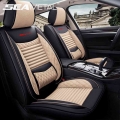 Seametal Car Seat Covers Universal Flax Cover Leather Seat Covers Protector Brand Luxury Design With Front Seat Backrest Cushion
