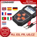 Konnwei Kw208 Car Battery Tester 12v 100 To 2000cca Cranking Charging Circut Tester Battery Analyzer 12 Volts Battery Tools - Ca
