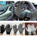 Nylon Glue, Bead and Plastic Anti slip Gloves for Car Motocycle Driving Lightweight Men Women Gloves Moto Equipments Accessories