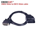 Hot Car Extenstion Cable 1.5m Obd 2 Obd2 Male To Db15 Male Obdii Obd Ii Cable - Diagnostic Tools - Alibuybox.com
