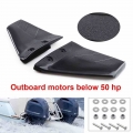 Black Dual Fin Outboard Hydrofoil Performance Stabilizer For Boats Outboard Motor Up To 50 HP With Bolt Nut Marine Accessories|M