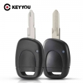 Keyyou 1 Button Remote Car Key Shell Case For Renault Twingo Clio Kangoo Master No Chip Uncut Blade Keyless Entry Fob Case - Car