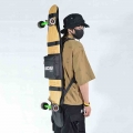 Longboard Skateboard Backpack Adjustable Double Shoulder Surfing Bag Backpack Skating Accessories Durable Long Board Backpack|Sk