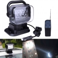 Wireless Remote Control Searchlight 50W 12&24V 7 Inch Up Down Left & Right Rotating LED Light for Vehicle Boat 4x4 Offro
