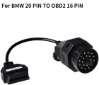 OBD II 2 16 Pin Female to 20 Pin Adapter Connector Cable For BMW 20 PIN To OBD2 16 pin For BMW E39 E38 E53 X5 Z3 E36 E46|Car Dia