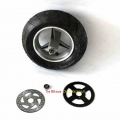 tubeless tire Rear Wheels with Brake Disc rear sprocket for 47cc/49cc 2 stoke Mini pocket bike 110/50 6.5 wheel & dis|Tyres|
