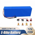 72V 25Ah 20S5P 21700 lithium battery pack 1000W 3000W High Power 84V electric bike motor electric scooter ebike battery with BMS