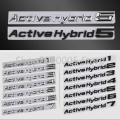 Active Hybrid 1 2 3 4 5 6 7 8 Car Styling Trunk Letters Emblem Nameplate Logo Badge For Bmw Series 1 2 3 4 5 6 7 Chrome Black