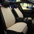 Linen Car Seat Cover Protector Summer Front Or Rear Seat Back Cushion Pad Mat Backrest Universal For Auto Interior Truck Suv Van