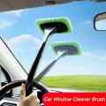 Car Window Cleaner Brush Kit Windshield Wiper Microfiber Wiper Cleaner Cleaning Brush Auto Cleaning Wash Tool With Long Handle -