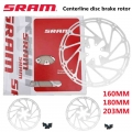 Sram Mtb Bike Brake Rotor Centerline 160mm 180mm 203mm Hydraulic Disc Brake Rotors With 6pcs T25 Bolts Road Bicycle Accessories