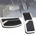 At Car Gas Clutch Brake Pedal Cover Kit For Mitsubishi Pajero 3 Outlander Lancer X Eclipse Cross Rubber Stainless Nonslip Pad