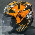 SZ Ram Samurai Pedrosa Gold Motorcycle Half Face Helmet Motorcycle Racing Helmet Helmet Motorcycle Half Face Flip Up Helmet|Helm