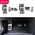 Jameo Auto Stainless Steel Car Pedals For Volkswagen Vw Golf Gti Passat B8 Polo A05 6c Gp Fuel Brake Pedal Rest Foot Pedal Cover