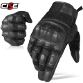 Touchsceen Leather Motorcycle Full Finger Gloves Black Motorbike Motocross Moto Riding Racing Enduro Biker Protective Gear Men -