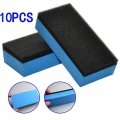 10pcs Car Ceramic Coating Sponge Glass Nano Wax Coat Applicator Polishing Pads Car Clay Bar Pad Sponge Block Cleaning|Waxing Sp