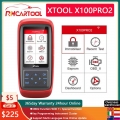 XTOOL X100 Pro2 OBD2 Auto Key Programmer Automotive Scanner Car Code Reader Scanner Car Diagnostic Tools ECU Reset